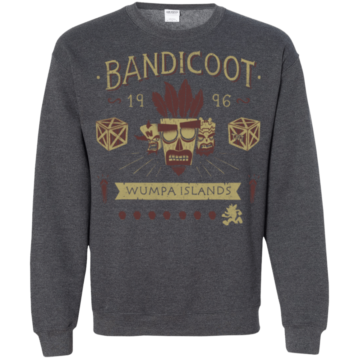 Sweatshirts Dark Heather / Small Bandicoot Time Crewneck Sweatshirt