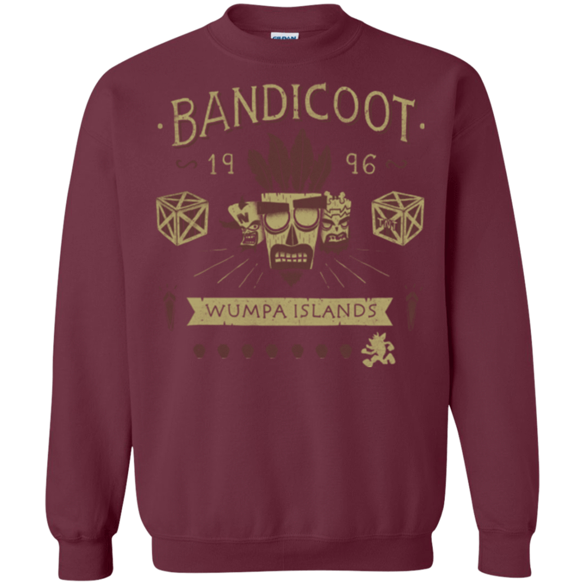 Sweatshirts Maroon / Small Bandicoot Time Crewneck Sweatshirt