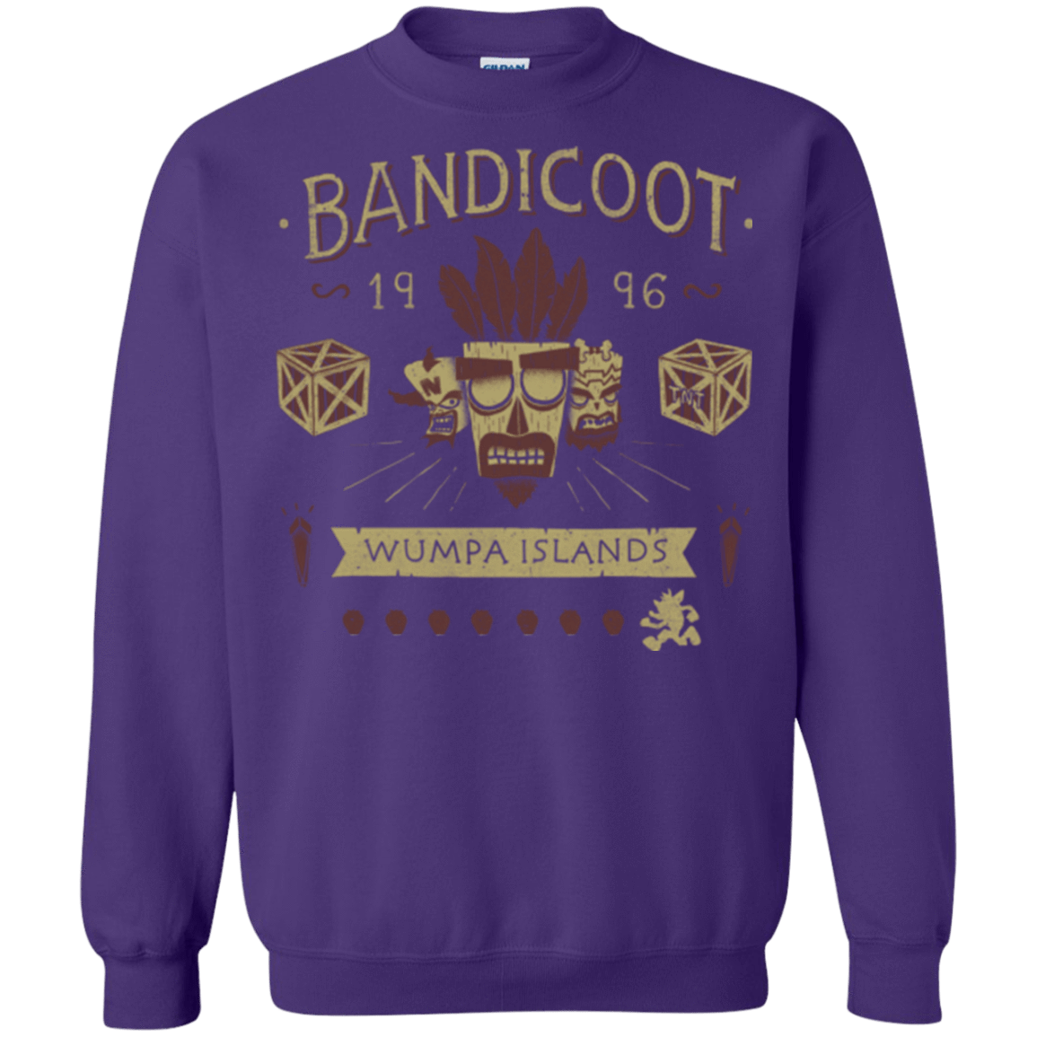 Sweatshirts Purple / Small Bandicoot Time Crewneck Sweatshirt