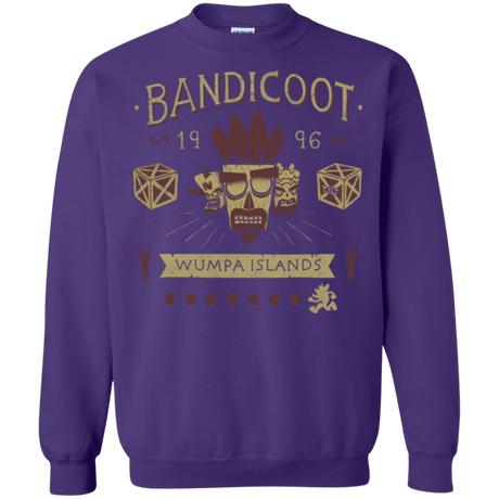 Sweatshirts Purple / Small Bandicoot Time Crewneck Sweatshirt