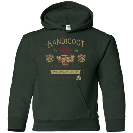 Sweatshirts Forest Green / YS Bandicoot Time Youth Hoodie