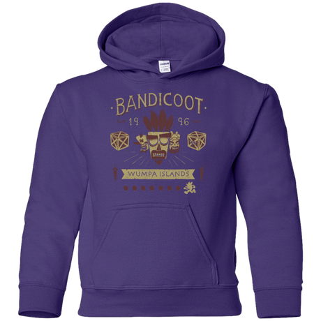 Sweatshirts Purple / YS Bandicoot Time Youth Hoodie