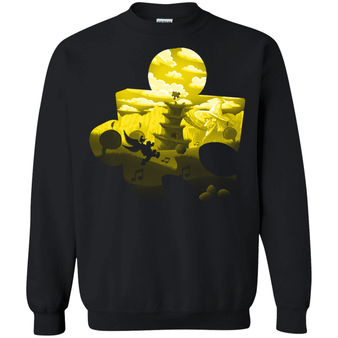 Sweatshirts Black / S Banjo Kazooie Silhouette Crewneck Sweatshirt