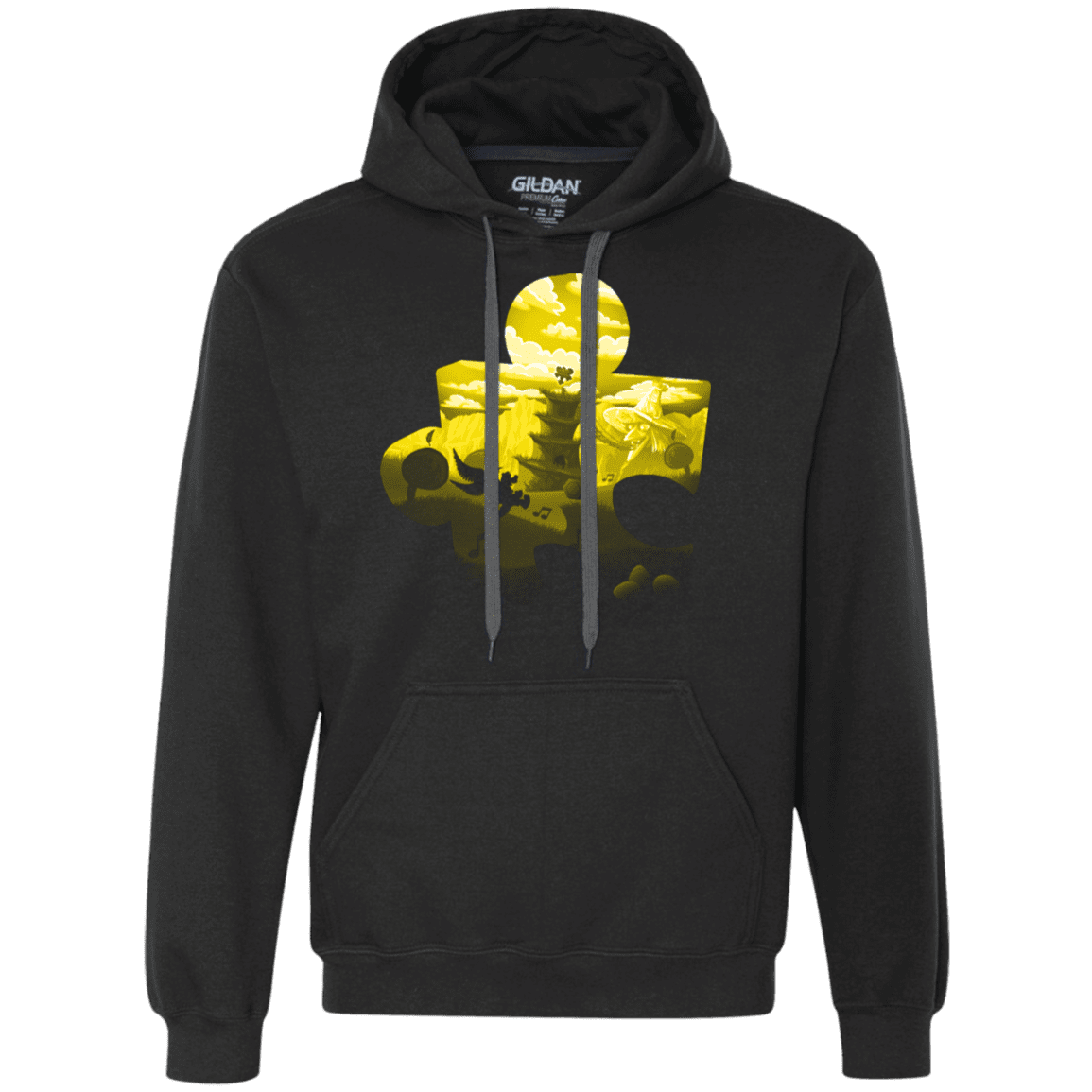 Sweatshirts Black / S Banjo Kazooie Silhouette Premium Fleece Hoodie