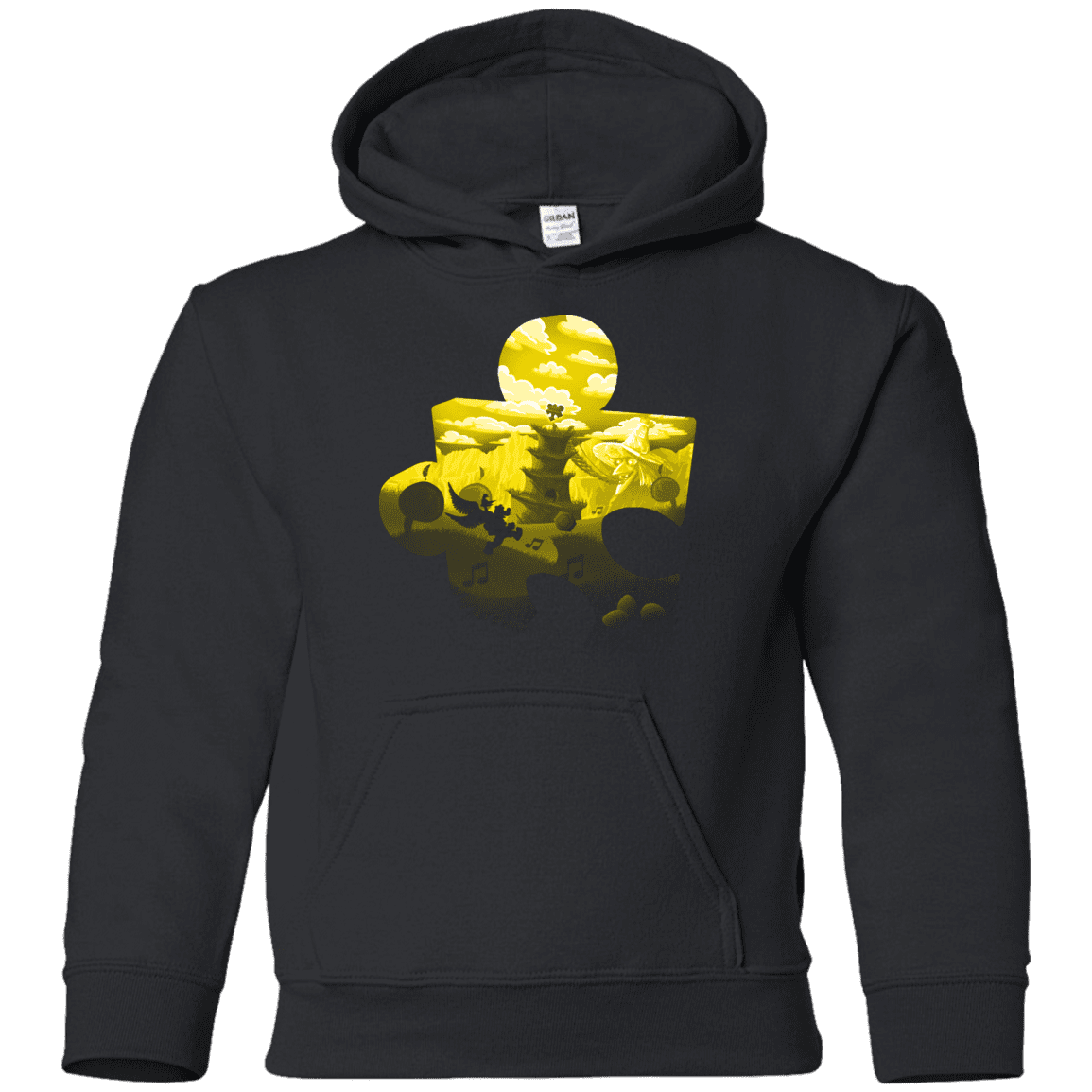 Sweatshirts Black / YS Banjo Kazooie Silhouette Youth Hoodie