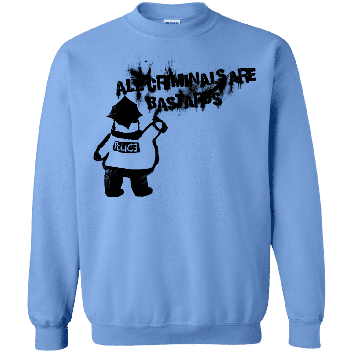 Sweatshirts Carolina Blue / S Banksy Police Crewneck Sweatshirt