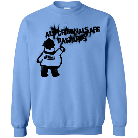 Sweatshirts Carolina Blue / S Banksy Police Crewneck Sweatshirt