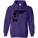 Sweatshirts Purple / S Banksy Police Pullover Hoodie