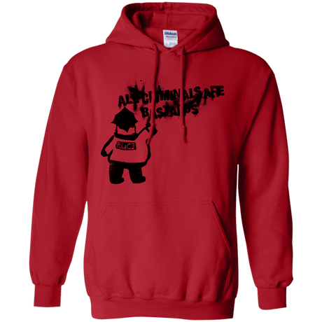 Sweatshirts Red / S Banksy Police Pullover Hoodie