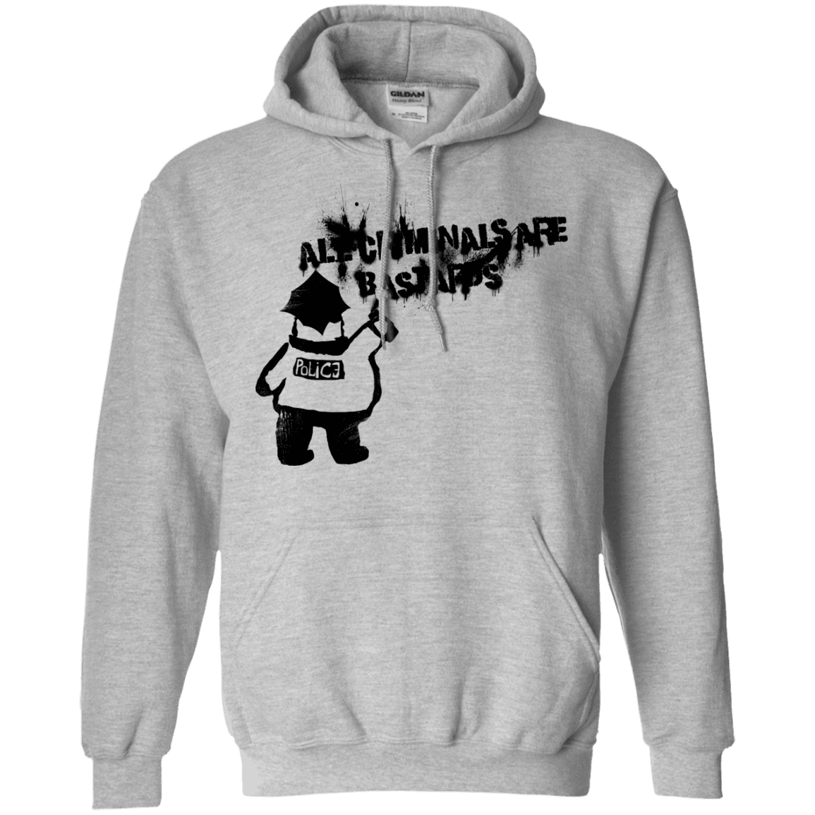Sweatshirts Sport Grey / S Banksy Police Pullover Hoodie