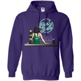 Sweatshirts Purple / Small Bar side Pullover Hoodie