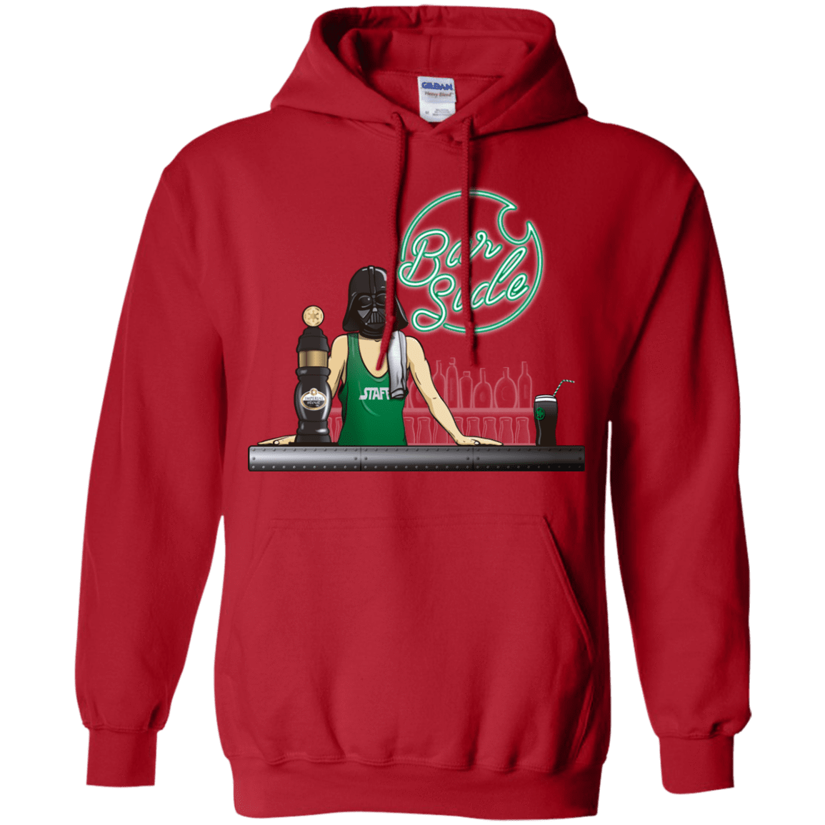 Sweatshirts Red / Small Bar side Pullover Hoodie