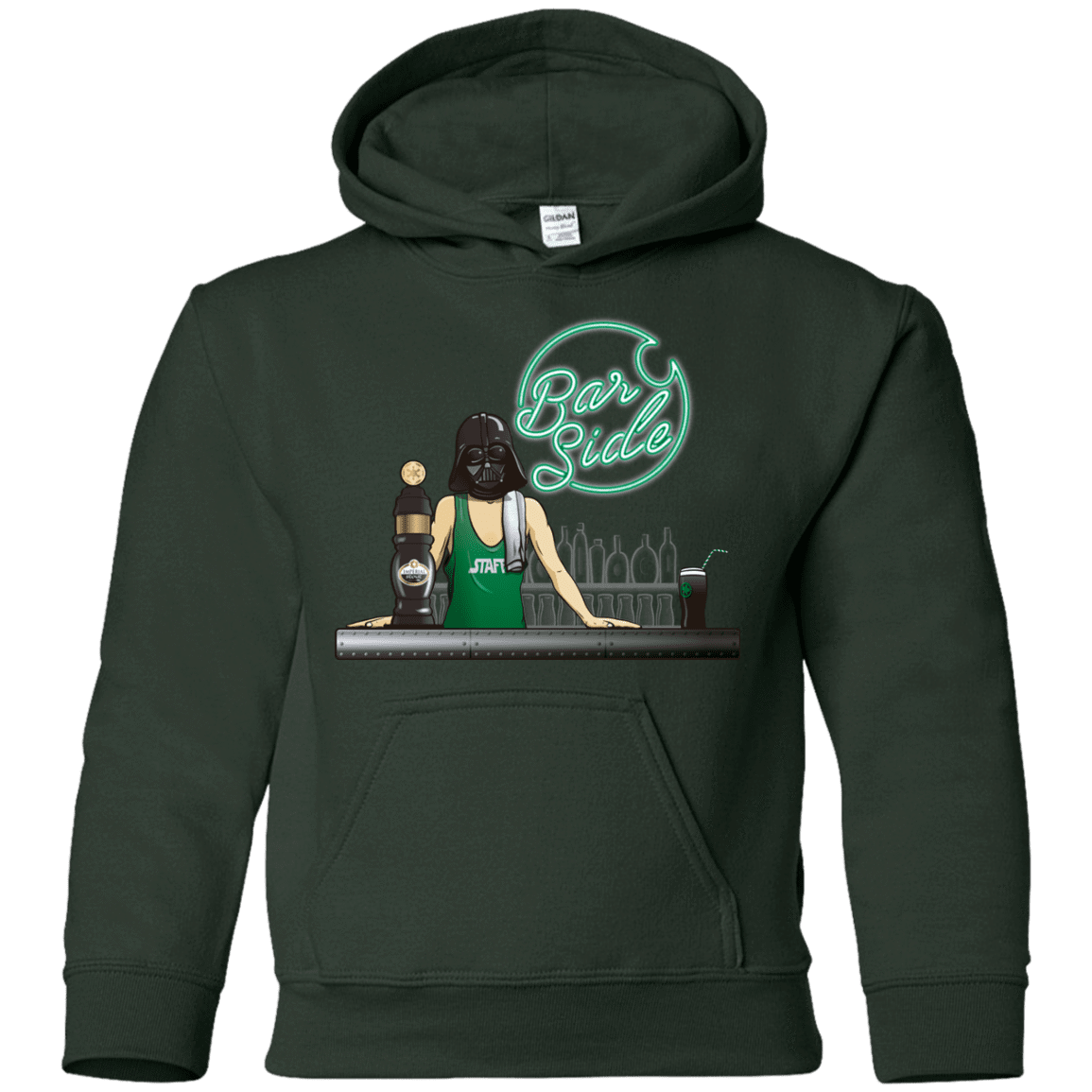 Sweatshirts Forest Green / YS Bar side Youth Hoodie