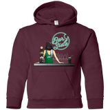 Sweatshirts Maroon / YS Bar side Youth Hoodie