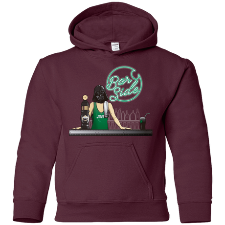 Sweatshirts Maroon / YS Bar side Youth Hoodie