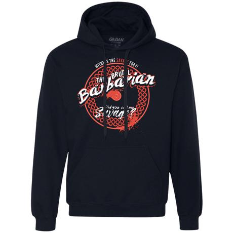 Sweatshirts Navy / S Barbarian Premium Fleece Hoodie