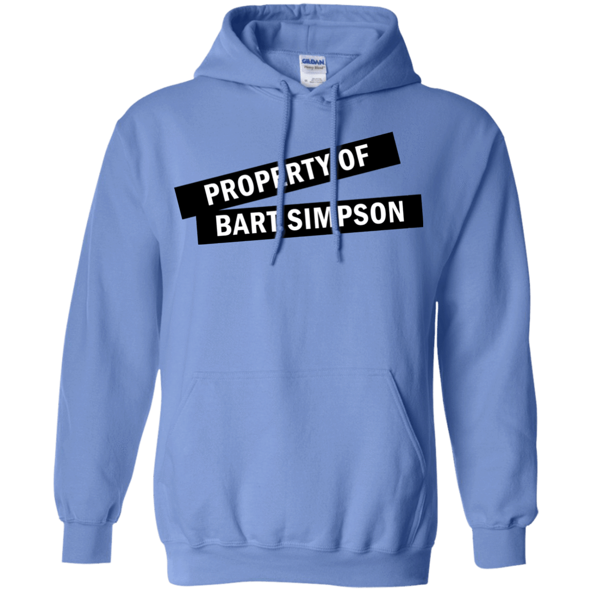 Sweatshirts Carolina Blue / Small Bart Simpson Pullover Hoodie