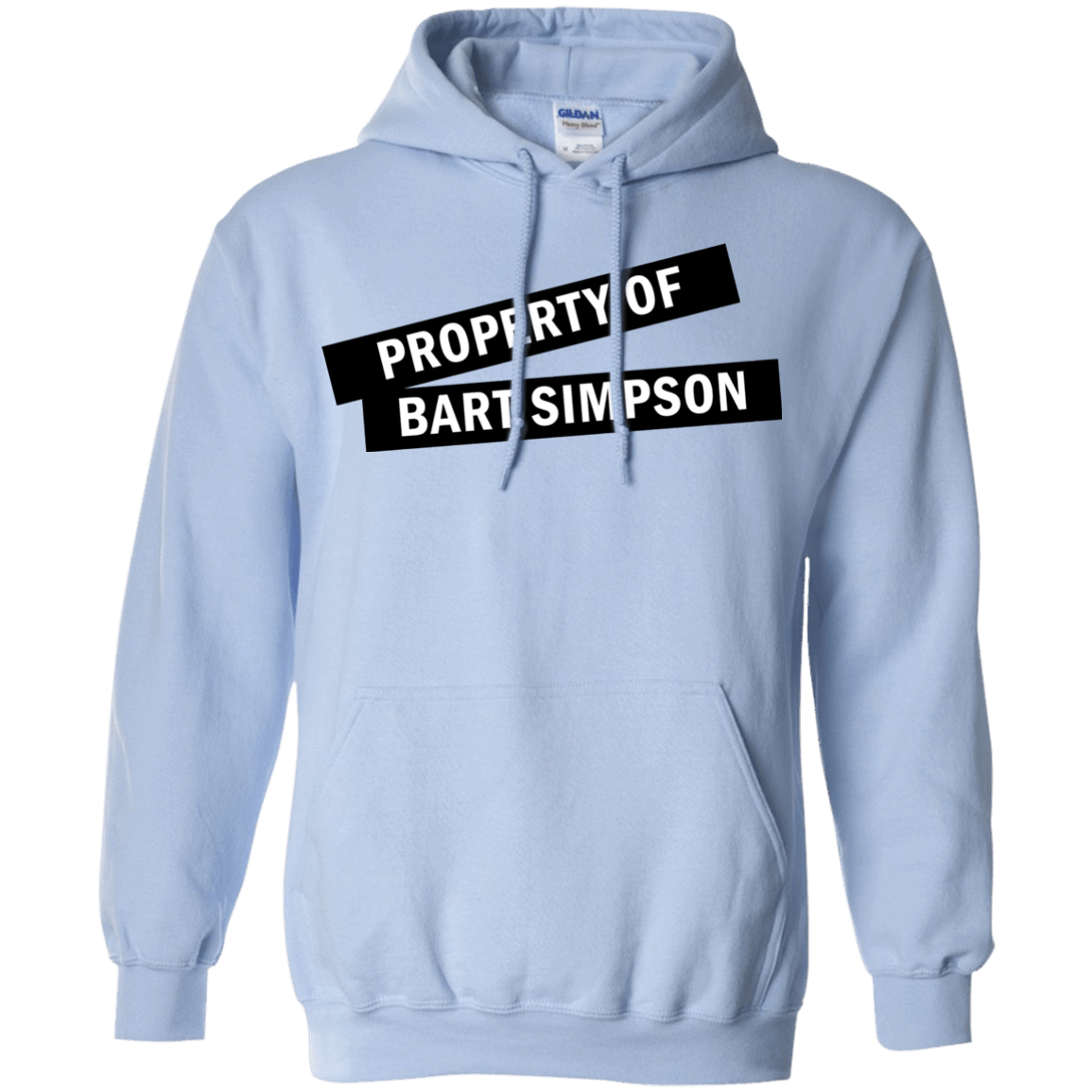 Sweatshirts Light Blue / Small Bart Simpson Pullover Hoodie