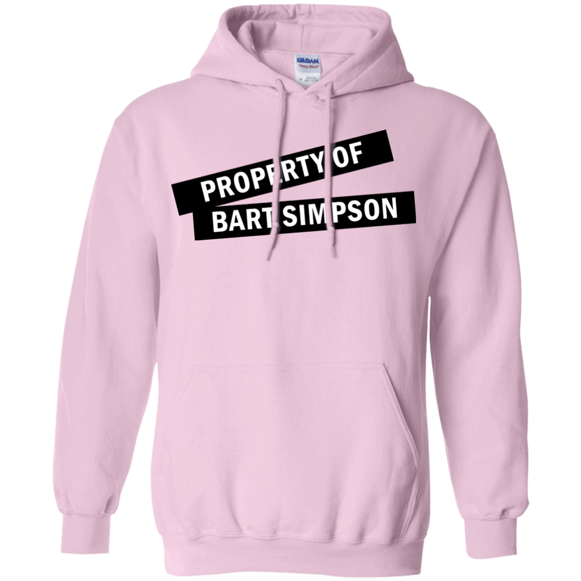 Sweatshirts Light Pink / Small Bart Simpson Pullover Hoodie