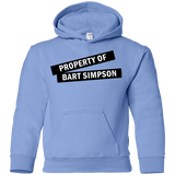 Sweatshirts Carolina Blue / YS Bart Simpson Youth Hoodie