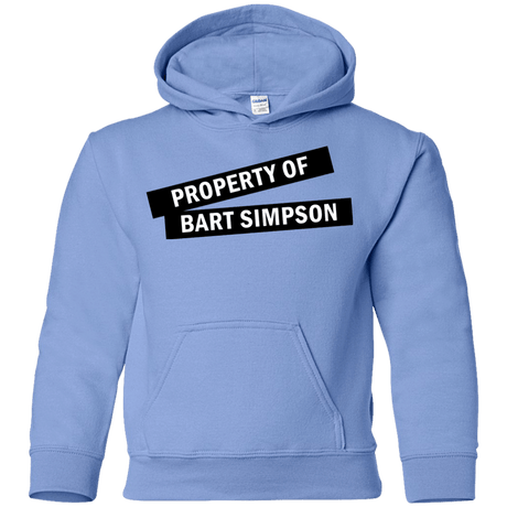 Sweatshirts Carolina Blue / YS Bart Simpson Youth Hoodie