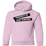Sweatshirts Light Pink / YS Bart Simpson Youth Hoodie