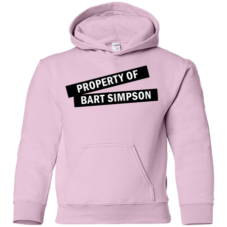 Sweatshirts Light Pink / YS Bart Simpson Youth Hoodie