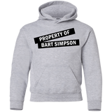 Sweatshirts Sport Grey / YS Bart Simpson Youth Hoodie