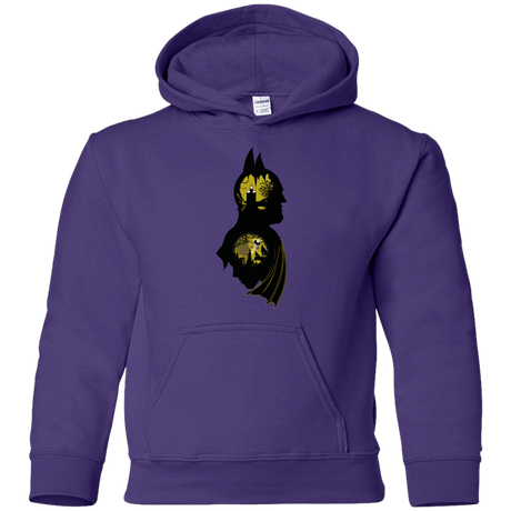 Sweatshirts Purple / YS Bat Detective Youth Hoodie