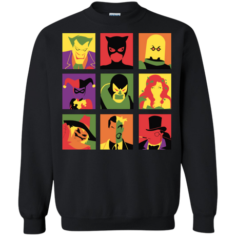 Sweatshirts Black / Small Bat Pop Crewneck Sweatshirt