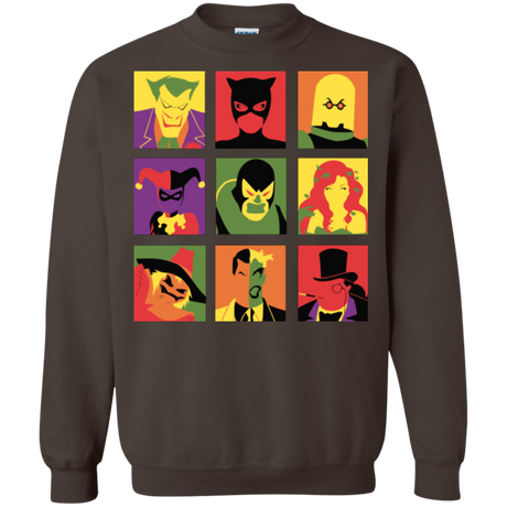 Sweatshirts Dark Chocolate / Small Bat Pop Crewneck Sweatshirt