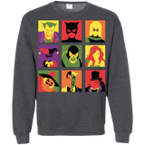 Sweatshirts Dark Heather / Small Bat Pop Crewneck Sweatshirt