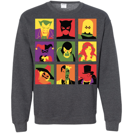 Sweatshirts Dark Heather / Small Bat Pop Crewneck Sweatshirt