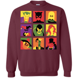 Sweatshirts Maroon / Small Bat Pop Crewneck Sweatshirt