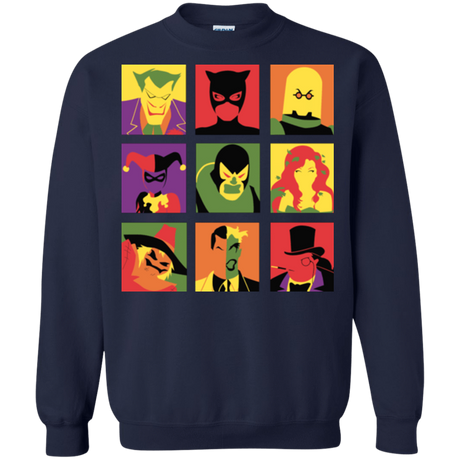 Sweatshirts Navy / Small Bat Pop Crewneck Sweatshirt