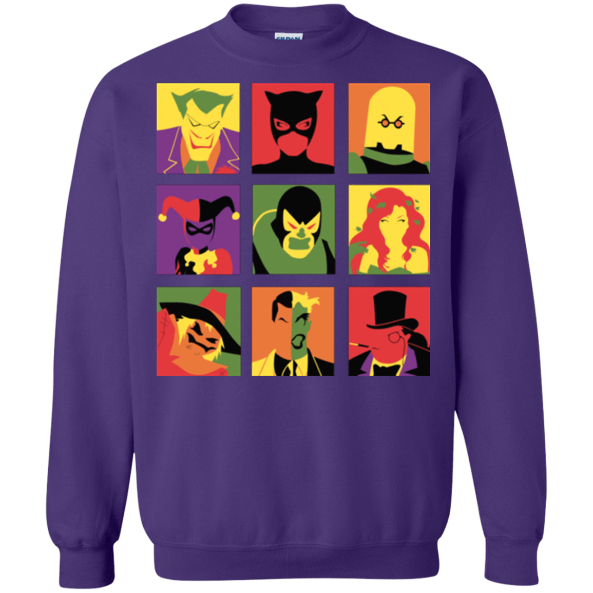 Sweatshirts Purple / Small Bat Pop Crewneck Sweatshirt