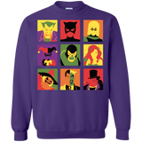 Sweatshirts Purple / Small Bat Pop Crewneck Sweatshirt