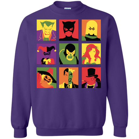 Sweatshirts Purple / Small Bat Pop Crewneck Sweatshirt