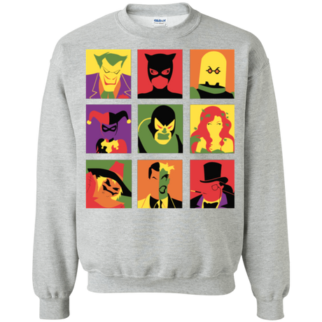 Sweatshirts Sport Grey / Small Bat Pop Crewneck Sweatshirt