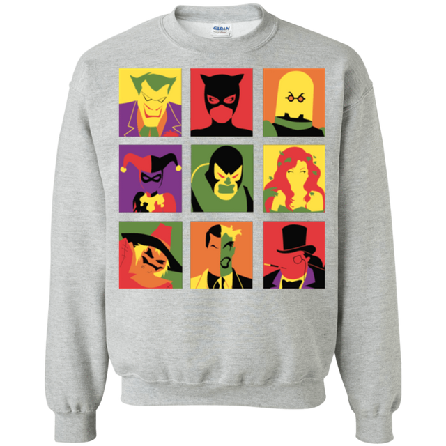 Sweatshirts Sport Grey / Small Bat Pop Crewneck Sweatshirt