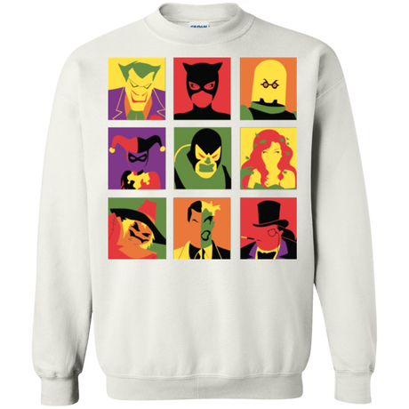 Sweatshirts White / Small Bat Pop Crewneck Sweatshirt