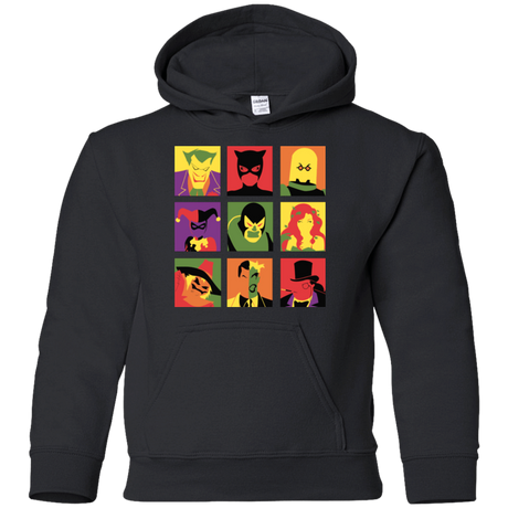 Sweatshirts Black / YS Bat Pop Youth Hoodie