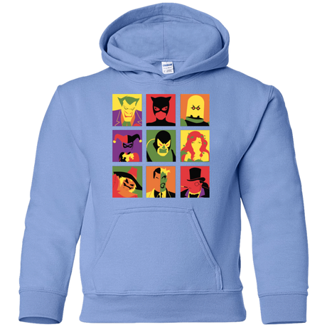 Sweatshirts Carolina Blue / YS Bat Pop Youth Hoodie