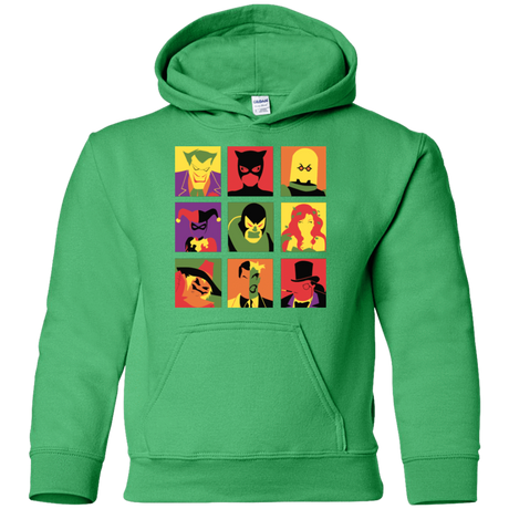 Sweatshirts Irish Green / YS Bat Pop Youth Hoodie