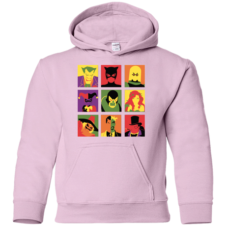 Sweatshirts Light Pink / YS Bat Pop Youth Hoodie