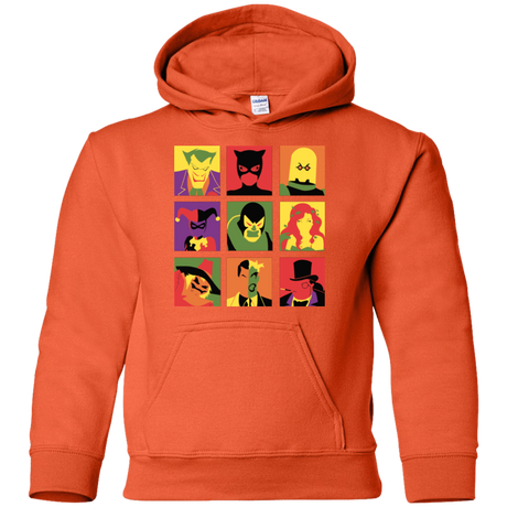 Sweatshirts Orange / YS Bat Pop Youth Hoodie