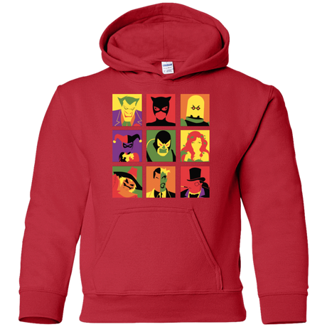 Sweatshirts Red / YS Bat Pop Youth Hoodie