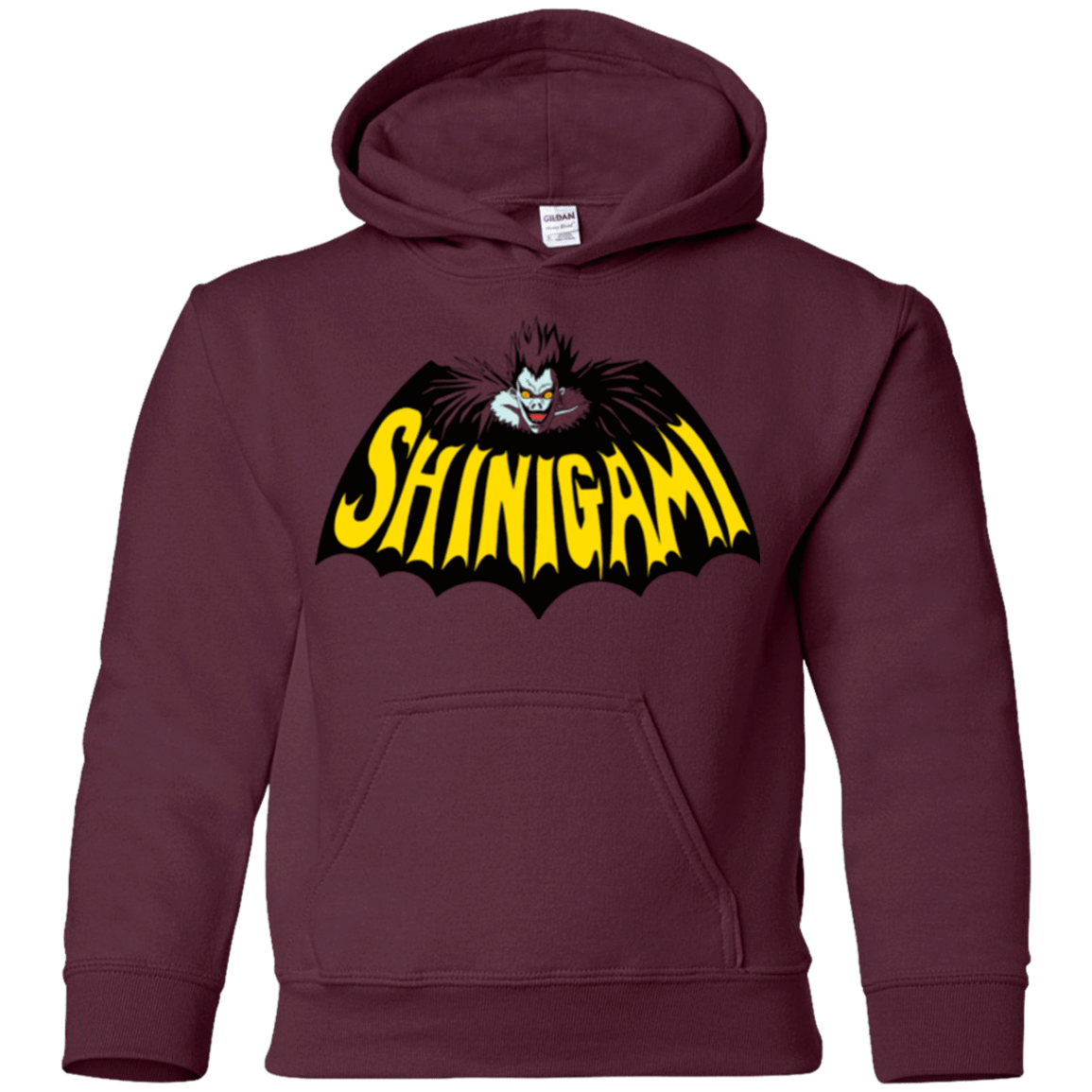 Sweatshirts Maroon / YS Bat Shinigami Youth Hoodie
