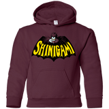 Sweatshirts Maroon / YS Bat Shinigami Youth Hoodie