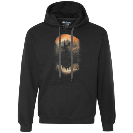 Sweatshirts Black / Small Batcaving Orange Version Premium Fleece Hoodie
